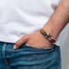Námornícky náramok z plachetnického lana, ručne vyrobený, pre ženy a mužov, s uzáverom z nerezovej ocele 4 mm, CNB #4045 – Obrázok 2