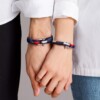 Sada 2 námorníckych náramkov s očnicou pre partnerov, náramky priateľstva, z plachetnicového lana, ručne vyrobené, so zapínaním z nehrdzavejúcej ocele, CND #948 – Obrázok 3