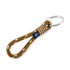Prívesok na kľúče z lodného lana, ručne vyrobený, s krúžkom na kľúče z nehrdzavejúcej ocele CNK #8124